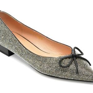 Balerini EPICA argintii, 7050311, din material textil