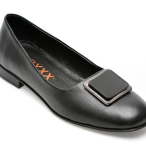 Balerini GRYXX negri, 10776, din piele naturala