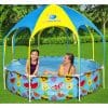 Bestway Piscină supraterană copii Steel Pro, protecție UV, 244×51 cm