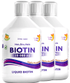 Pachet 3 x Biotină Lichidă 10.000mcg pentru Frumusețe și Energie – Super Concentrat – Calitate Premium, 500 ml | Swedish Nutra