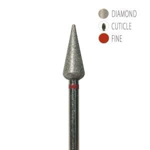 Bit Diamantat Pedichiura – Con Rosu 5X12MM
