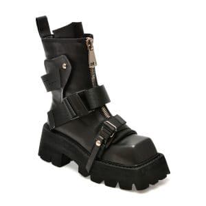 Bocanci EPICA negre, 3920, din piele naturala