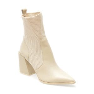 Botine ALDO albe, GANINA110, din piele naturala