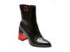 Botine EPICA negre, 673797, din piele naturala lacuita