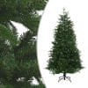 Brad de Crăciun artificial LED-uri&globuri verde 240 cm PVC&PE