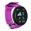Resigilat Ceas Smartwatch Techstar® D18, 1.3inch OLED, Bluetooth 4.0, Monitorizare Tensiune, Puls, Oxigenarea Sangelui, Waterproof IP65, Mov