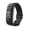 Bratara Fitness Techstar® T4, Ecran 0.96 inch inch, Bluetooth 5.0, IP66, Monitorizare Puls, Tensiune, Temperatura, Oxigen, Calitate Somn, Negru