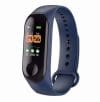 Bratara Smart Fitness Techstar® M3 Plus , Unisex, Monitorizarea Sangelui si Ritmului Cardiac, Albastru Inchis