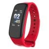 Bratara Smart Smartband Techstar® C1 Fitness, Waterproof IP65, BT4.0, OLED Color, Rosu