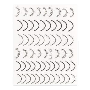Abtibild pentru unghii Black 1572