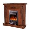 Art Flame Semineu Marina nuc & Meridian De sine statator Nuc din PAL/MDF 997*1034*270