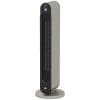 HOMCOM Incalzitor Electric Oscilant cu 3 Moduri de Incalzire, cu ventilator, Temperatura Reglabila, Telecomanda Ø25×73.5 cm, Argintiu | Aosom RO