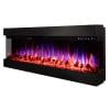 Art Flame Semineu Dalas 60 De perete & incorporabil Negru din Metal 493*1524*200