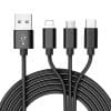 Cablu Date,Incarcare 3 In 1, USB,Lightning,Type C,Micro Usb