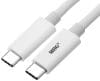 Cablu Type-C – Type-C MRG M-495, 5A, Fast Charge, Alb C495