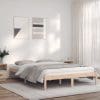 Cadru de pat dublu 4FT6, 135×190 cm, lemn masiv de pin