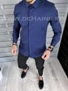 Camasa barbati bleumarin cu butoni slim fit B1381 59-3 E / 9-5.2