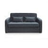 Canapea ATENA extensibila, 3 locuri, cu arcuri si lada depozitare, antracit, 169x113x90 cm