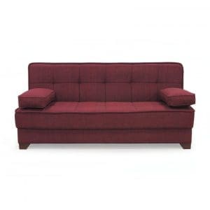 Canapea LEON II extensibila, 3 locuri, cu arcuri si lada depozitare, 190x82x88 cm