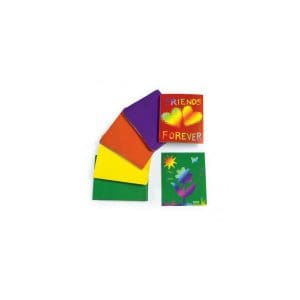 Carduri răzuibile pentru scratch design, multicolore – Set de 100
