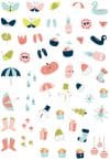 Carte cu stickere decorative (format A6) – Jurnal, 10 x 16 cm