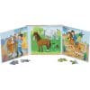 Carte magnetică cu 2 puzzle-uri – Echitație