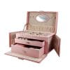 Caseta Bijuterii Imprimeu Sarpe EMILY Roz WZ1556