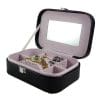 Caseta bijuterii piele ecologica DENISE rosie / neagra WZ1784