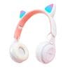 Casti On Ear MRG MY08CAT, Bluetooth, Tip pisica, Alb C765
