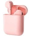 Casti Wireless Techstar® TWS i12 Macaron, Touch, Cu Functie Apelare, Control Muzica, Dock Incarcare, Android/ IOS, Roz