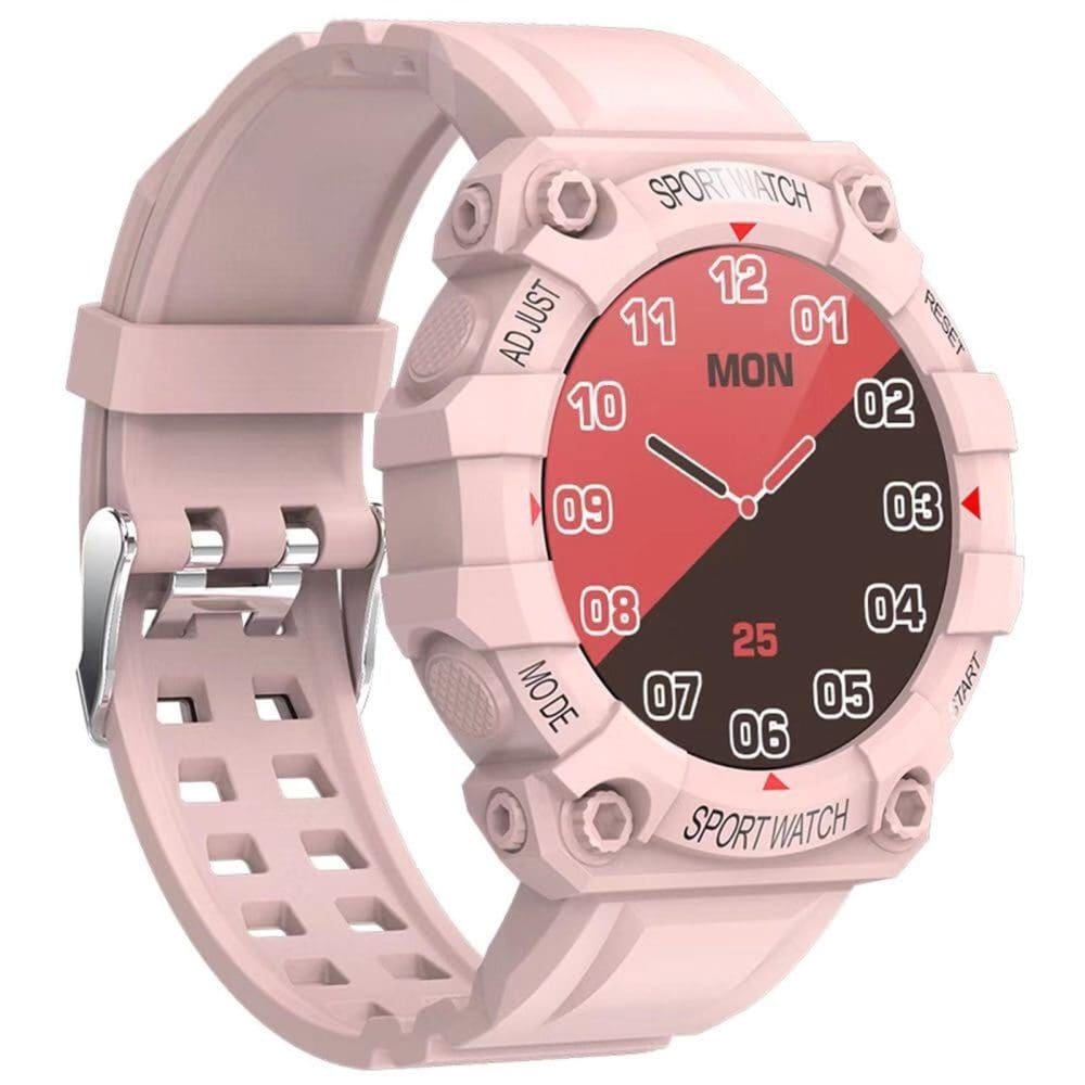 ceas-smartwatch-techstar-fd68-13-ips-design-sport-bluetooth-40-monitorizare-tensiune-puls-roz