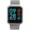Ceas Smartwatch Techstar® P68, 1.3 inch IPS, Monitorizare Puls, Tensiune, Sedentarism, Bluetooth 4.0, IP65, Curea Otel Inoxidabil, Argintiu