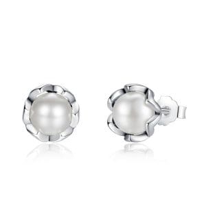 Cercei din argint Fancy Pearl silver