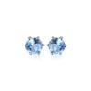 Cercei din argint Little Blue Topaz Dots