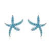 Cercei din argint Turquoise Sea Star