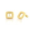 Cercei din aur 14k Patrat Masiv