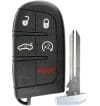 Cheie Auto Completa Techstar® Jeep, Chrysler , Dodge, 4+1 Butoane, 433mhz, 46 Chip, FCC:M3N40821302