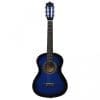Chitară clasică pentru începători și copii, albastru, 1/2 34″