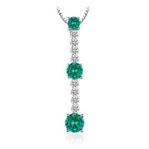 Colier de argint Small Emerald