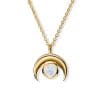 Colier din argint Golden My Moonstone