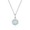 Colier din argint Opal Sun