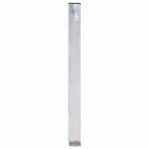 Coloană de apă de grădină, 100 cm, oțel inoxidabil, pătrat