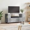 Comodă TV, gri beton, 102×34,5×43 cm, lemn prelucrat