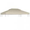 Copertină de rezervă acoperiș foișor, bej, 3 x 4 m, 310 g/m²