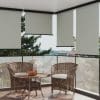 Copertină laterală de balcon, gri, 117×250 cm