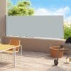Copertină laterală retractabilă de terasă, gri, 200×500 cm