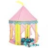 Cort de joacă pentru copii cu 250 bile, roz, 100x100x127 cm