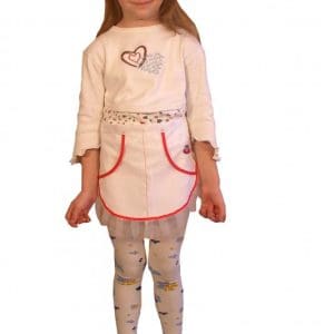 Costum cu bentiță și șorț