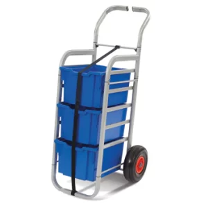 Cărucior metalic mobil de depozitare cu 3 tăvi din plastic – Rover