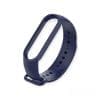 Curea silicon pentru bratara fitness compatibila modele M, Albastru Bleumarin